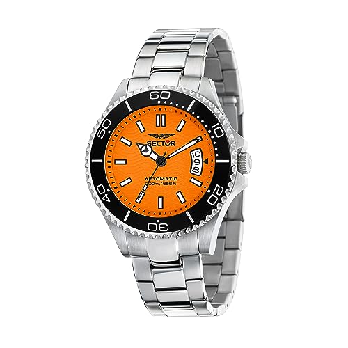 Sector No Limits Orangefarbene Herrenuhr in limitierter Auflage, Automatik, Analog, 230 Anniversary 50th Years Collection – R3223161012 von Sector