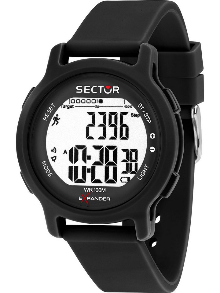 Sector Quarzuhr Sector Herren-Uhren Digital Akku von Sector