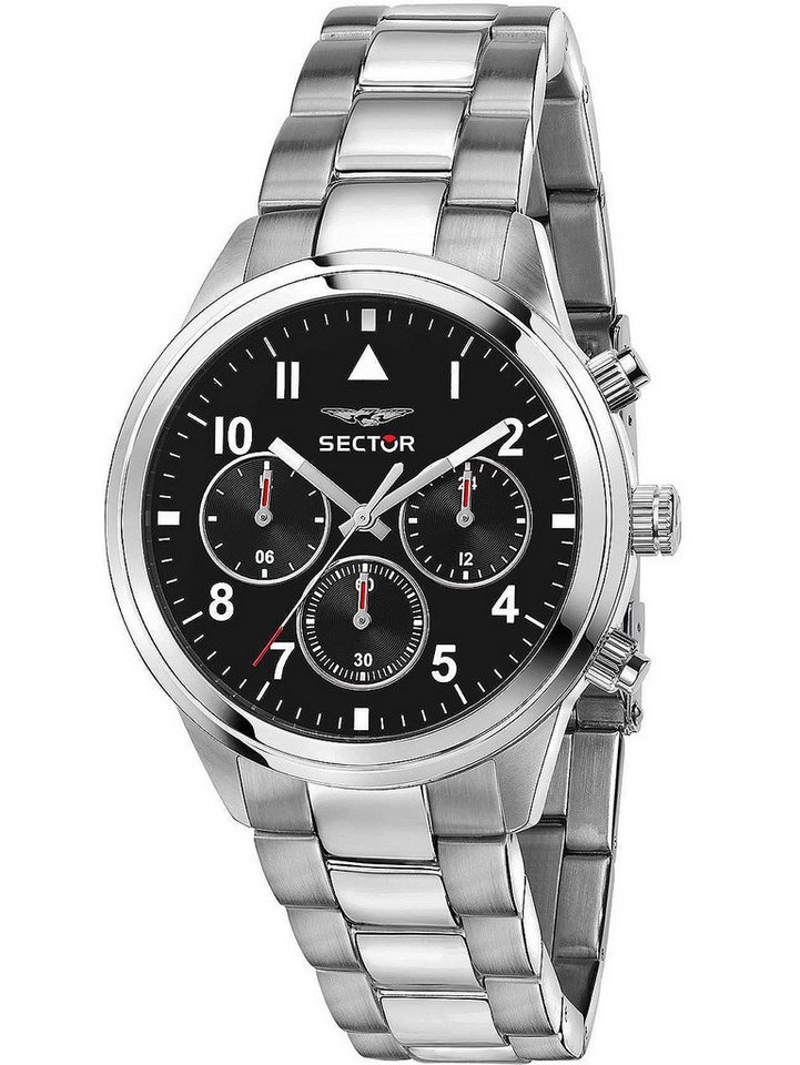 Sector Quarzuhr Sector R3253540013 Serie 670 Dual Time Herrenuhr 40mm 5ATM Sector R3253540013 Serie 670 Dual Time Herrenuhr 40mm 5ATM von Sector