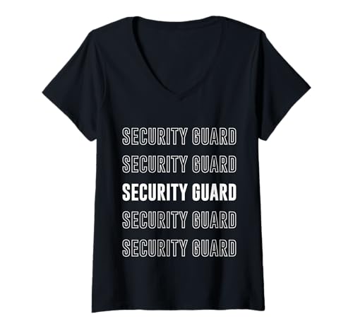 Damen Sicherheitsbeamte T-Shirt mit V-Ausschnitt Damen Sicherheitsbeamte T-Shirt mit V-Ausschnitt von Security Guard Apparel