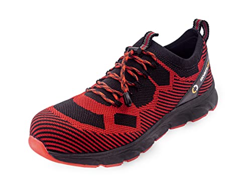 Security Line Herren New Sanson S3 C1 SRC Leichte Sicherheitsschuhe mit Fiberglaskappe, rot, 45 EU von Security Line