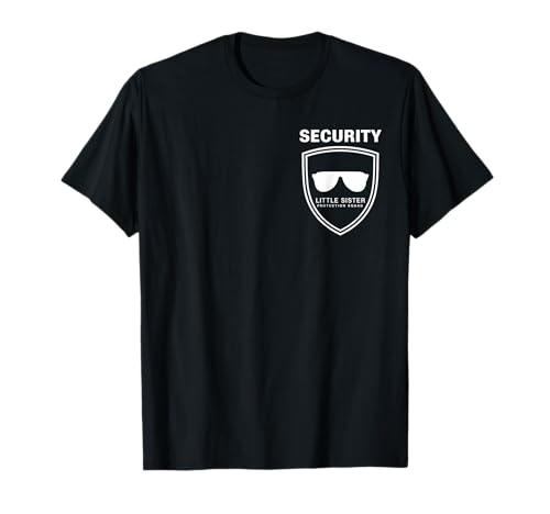 Security Little Sister Protection Squad Funny Brothers Boys T-Shirt von Security Team for Little Sister Protection Tees