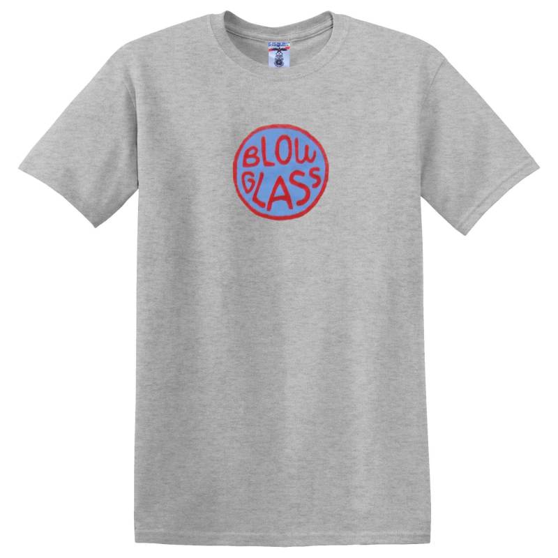 Blow Glass T-Shirt Handbedrucktes T-Shirt Aus 100% Baumwolle von SedgeandBeePrinting