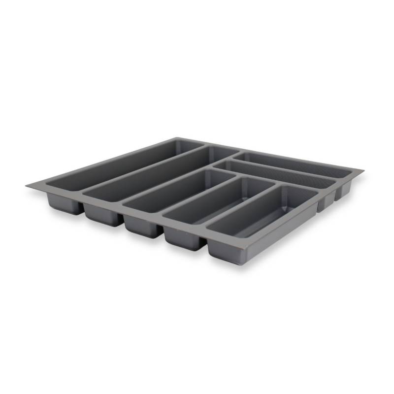 Besteckeinsatz für 50 cm Schublade Besteckkasten rutschfest Kunststoff Grau Besteckeinsatz für 50 cm Schublade Besteckkasten rutschfest Kunststoff Grau von Sedia