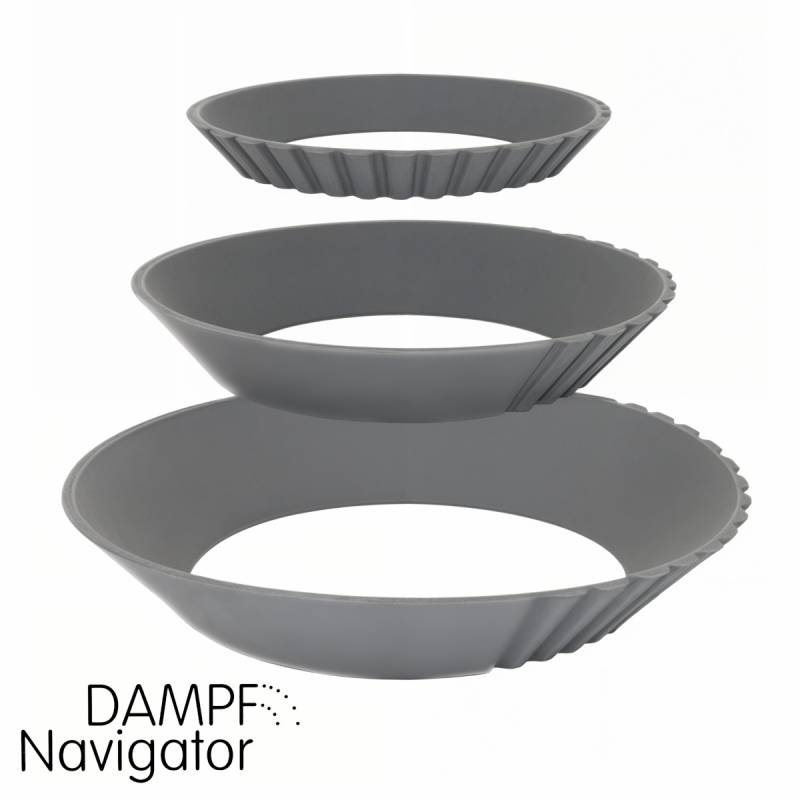 VapeOne Dampfnavigator 3er Set Dampfabweiser Topfring Topfgrößen Ø 160-300 mm VapeOne Dampfnavigator 3er Set Dampfabweiser Topfring Topfgrößen Ø 160-300 mm von Sedia
