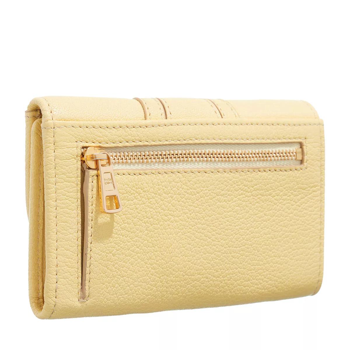 See By Chloé Portemonnaie - Hana Wallet Leather - Gr. unisize - in Gelb - für Damen von See By Chloé