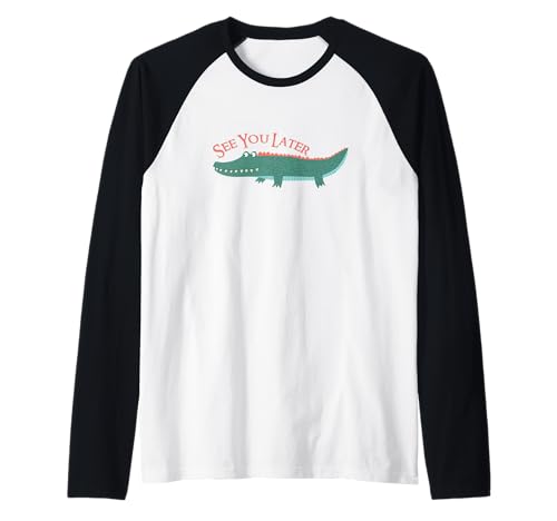 See You Later Alligator T-Shirt Herren Damen und Kinder Styles Raglan von See You Later Alligator Inspired Gifts