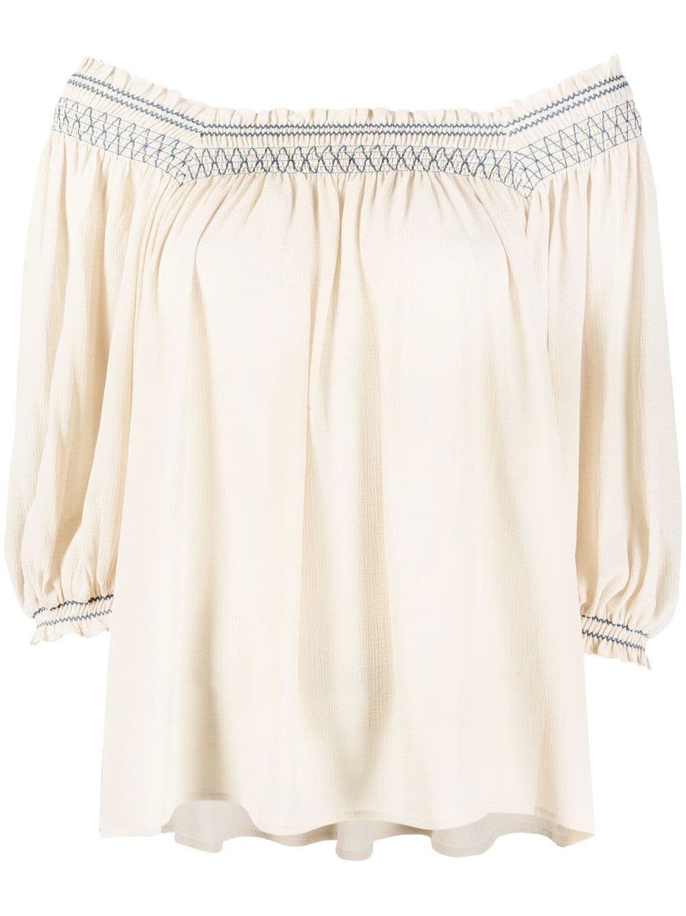 See by Chloé Bardot Bluse - Nude von See by Chloé