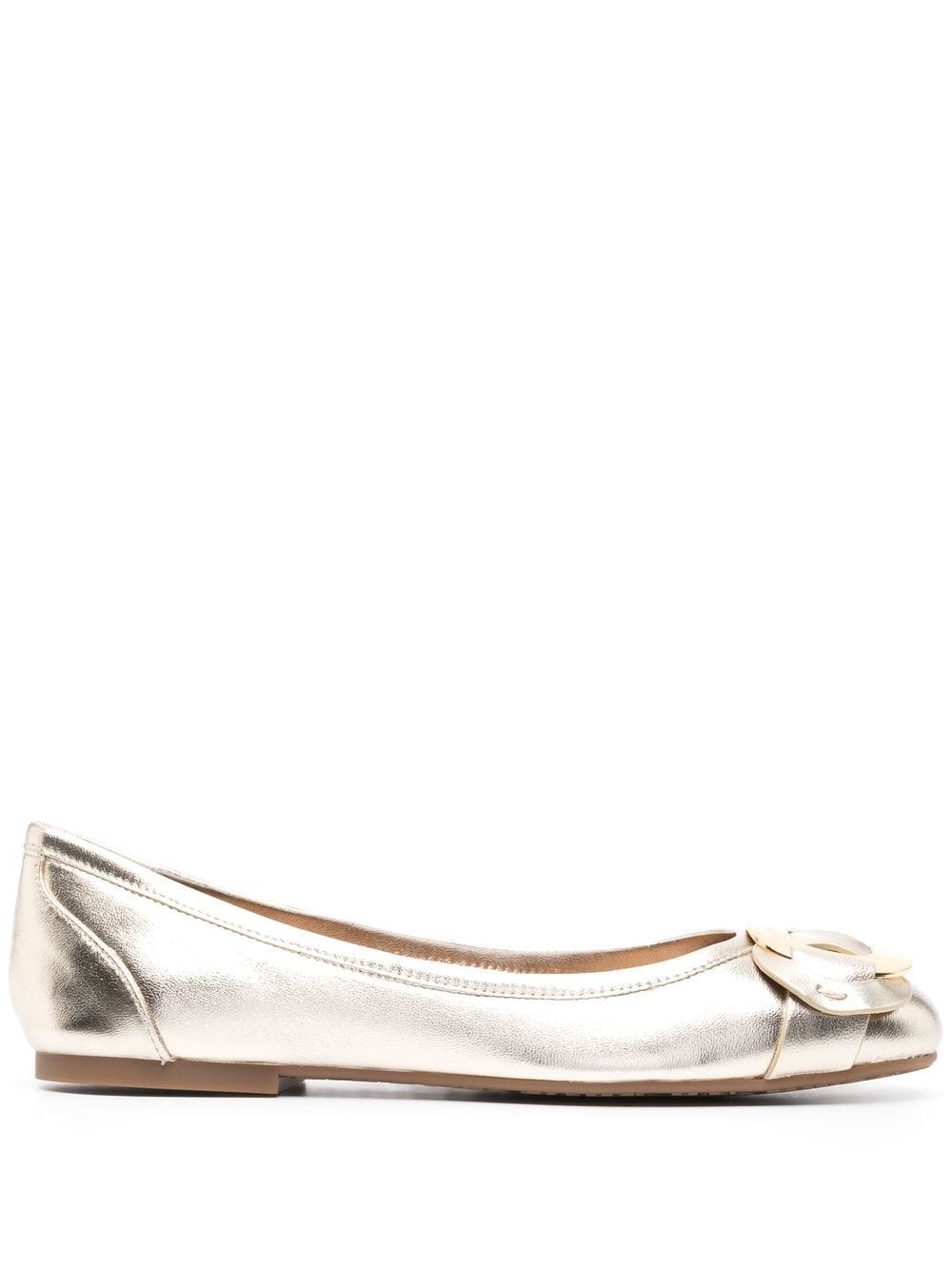 See by Chloé Metallische Chany Ballerinas - Gold von See by Chloé