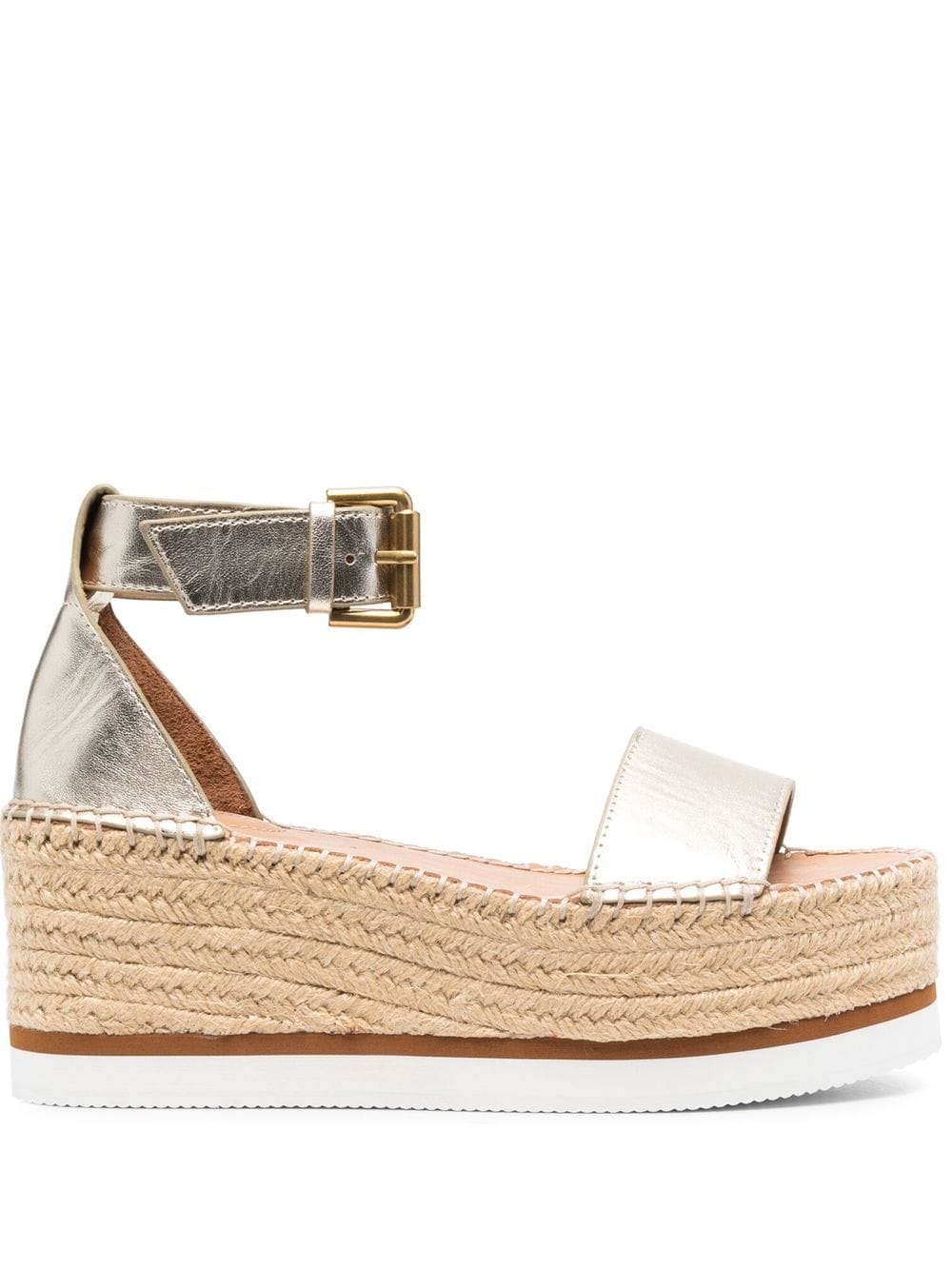 See by Chloé Flatform-Sandalen - Gelb von See by Chloé