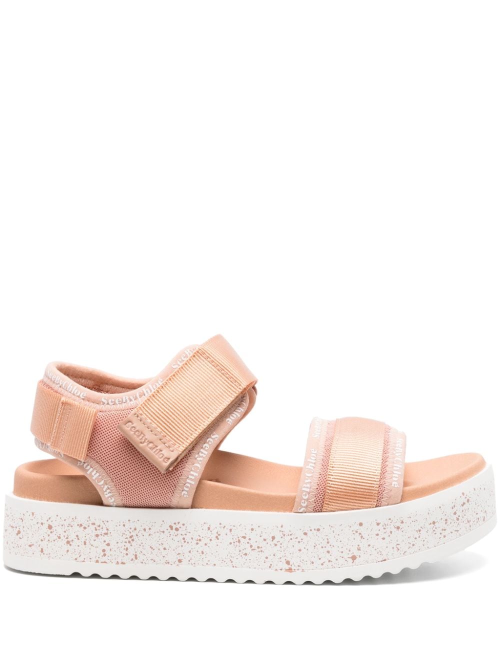 See by Chloé Pipper 45mm flatform sandals - Nude von See by Chloé