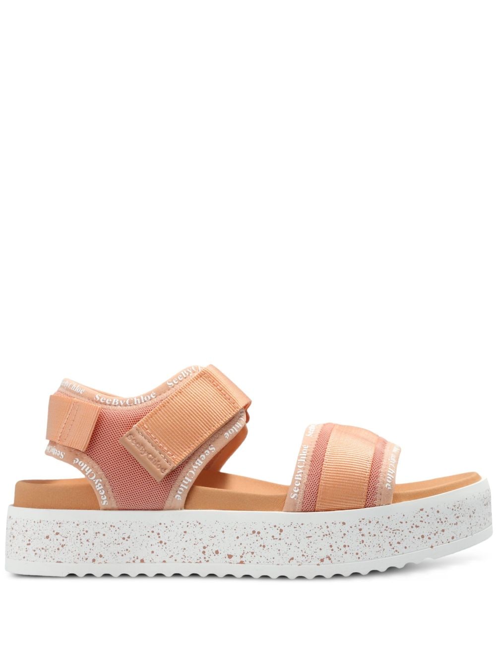 See by Chloé Pipper Flatform-Sandalen - Orange von See by Chloé