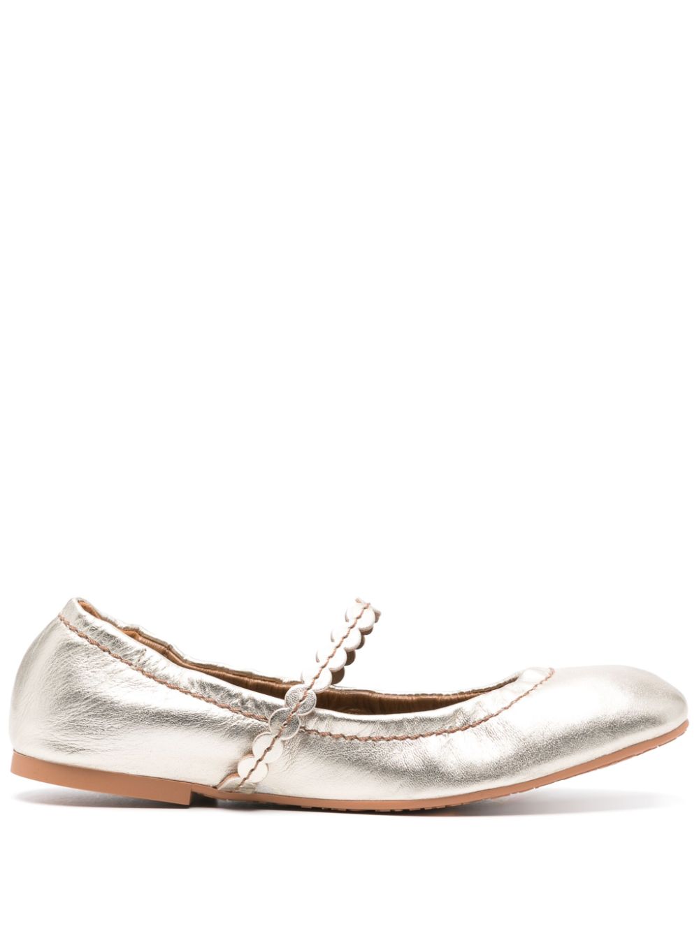 See by Chloé Sneakers mit runder Kappe - Gold von See by Chloé