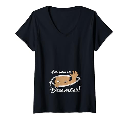 See you in December Baby T-Shirt mit V-Ausschnitt von See you Baby