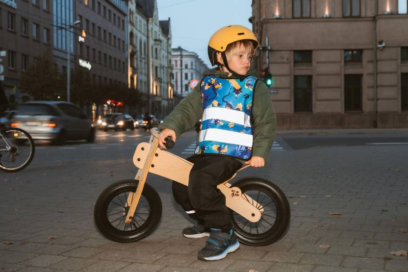 See Me Blau Kinder Reflektierende Sicherheitsweste Mit Fuchs-Design - Hohe Sichtbarkeit Für Outdoor-Aktivitäten Und Gehen von SeeMeVests