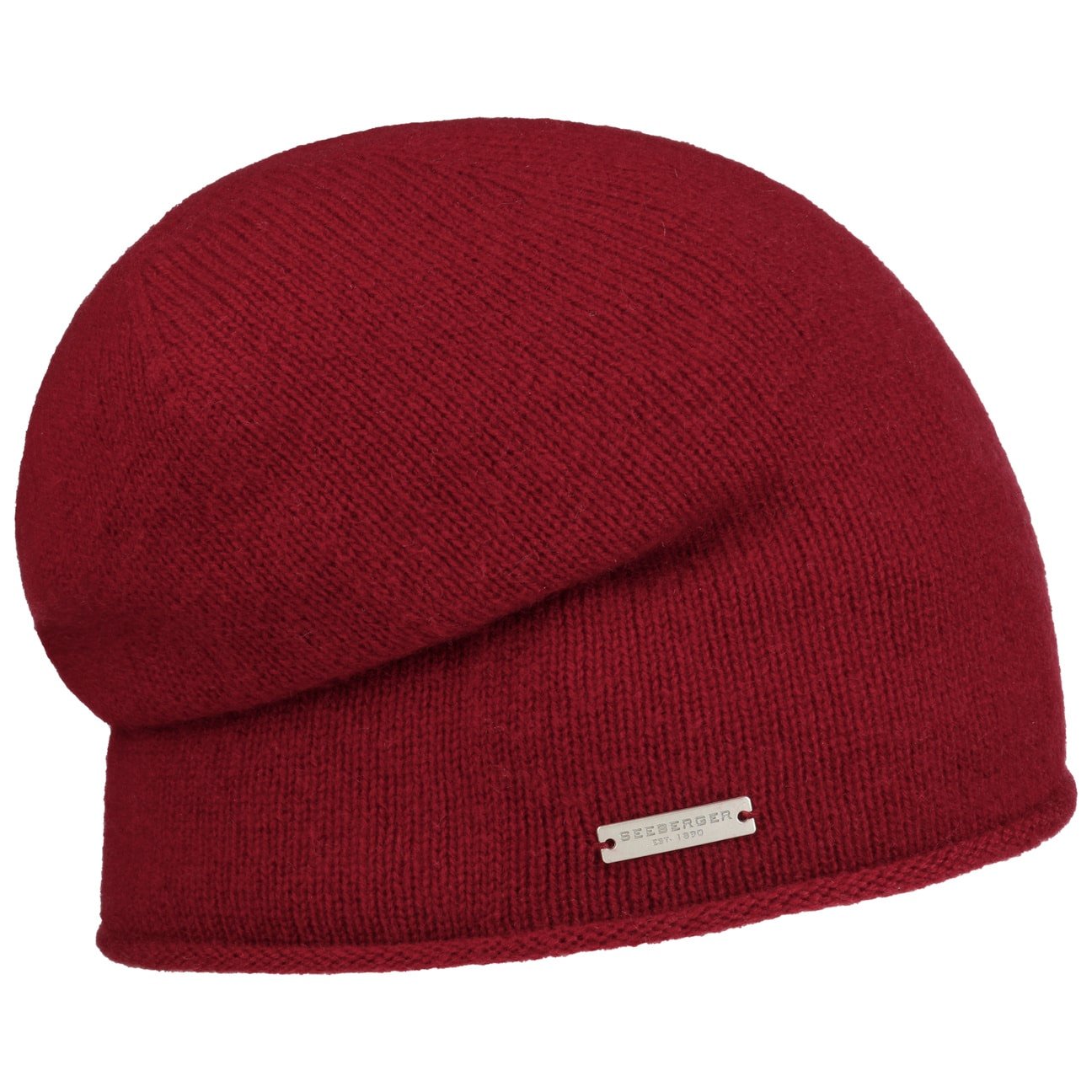 Kaschmir Beanie mit Rollrand by Seeberger von Seeberger