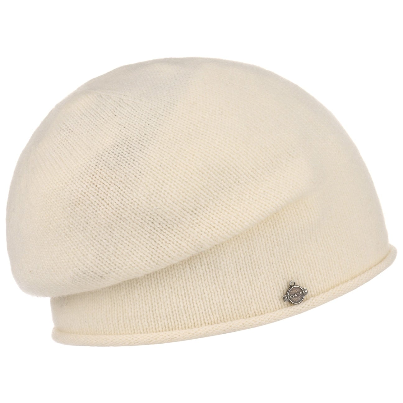 Kaschmir Beanie mit Rollrand by Seeberger von Seeberger