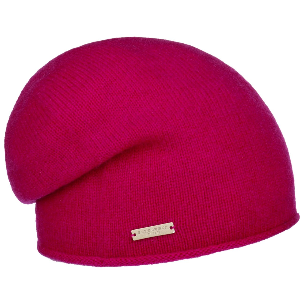 Kaschmir Beanie mit Rollrand by Seeberger von Seeberger