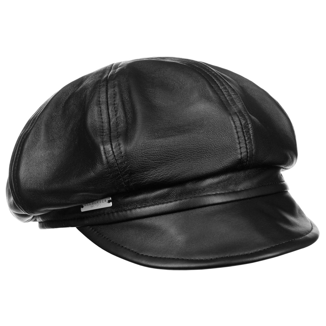 Leder Ballonmütze by Seeberger von Seeberger