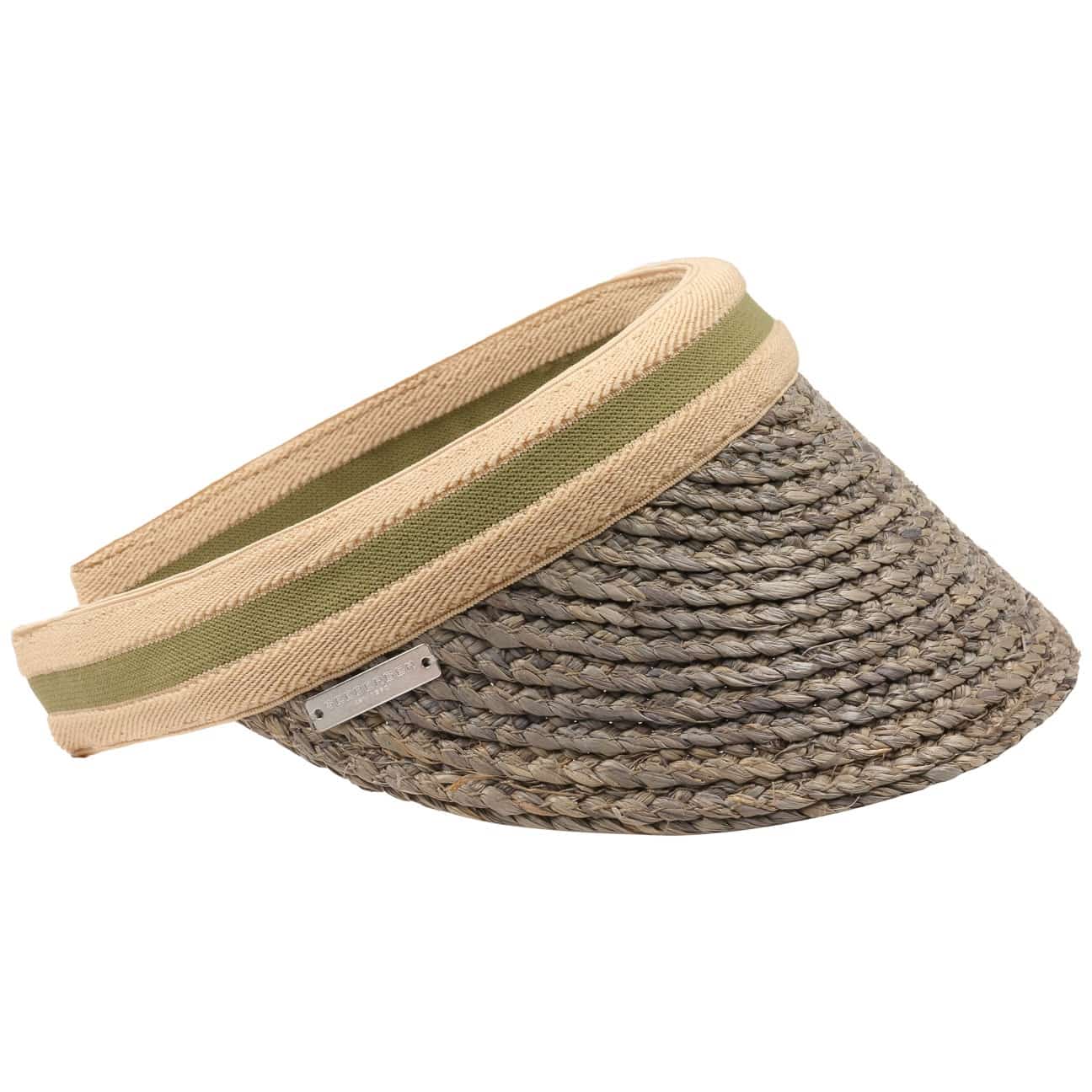 Raffia Schild Visor by Seeberger von Seeberger