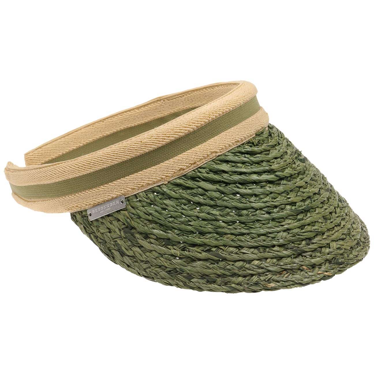 Raffia Schild Visor by Seeberger von Seeberger