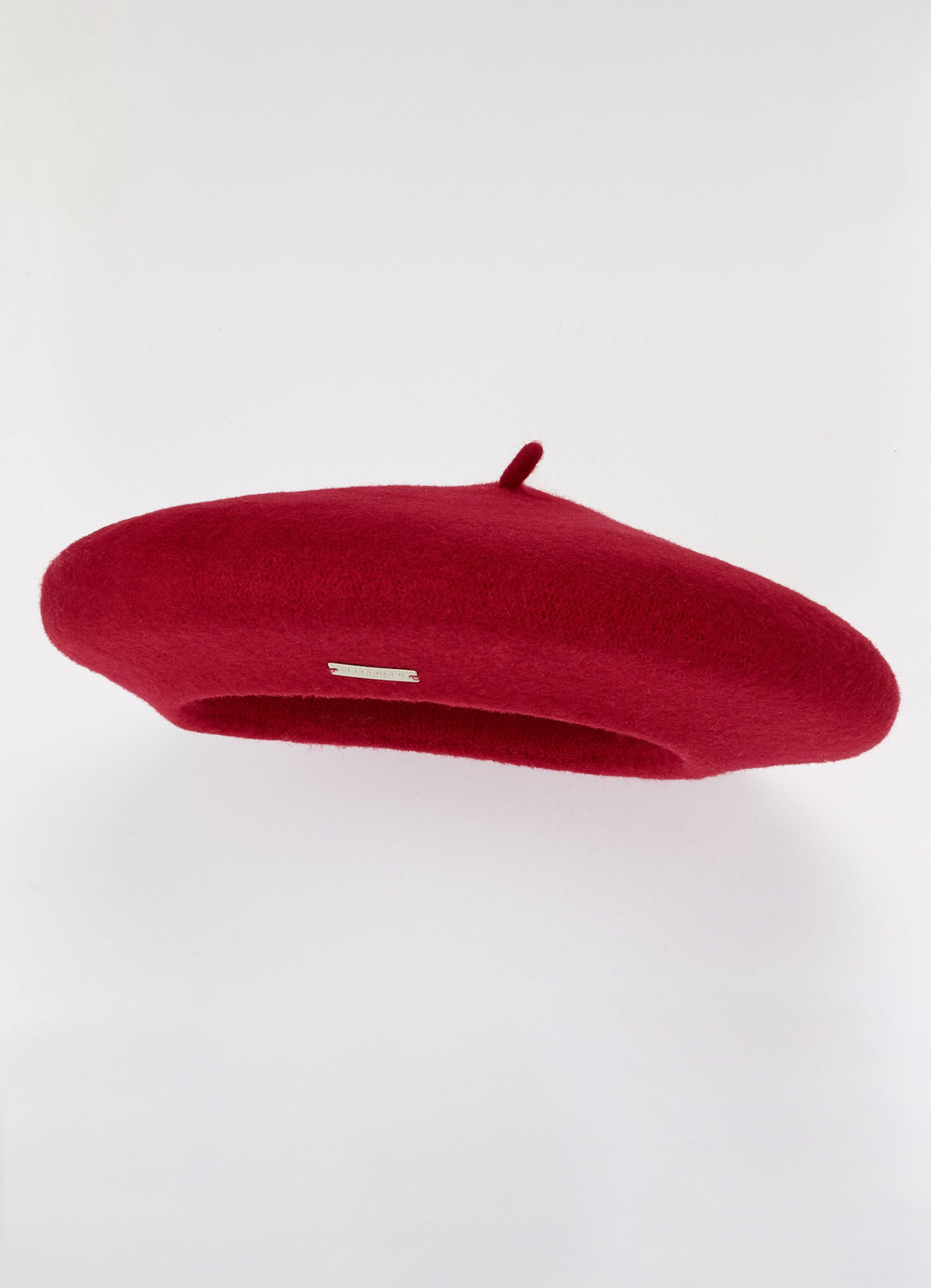 Seeberger, Damen-Baskenmütze, aus Schurwolle, Feuerrot von Seeberger