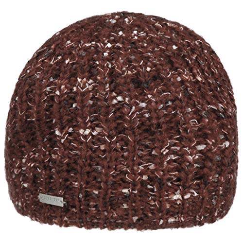 Seeberger Angena Strickmütze Wintermütze Beanie Damenmütze (One Size - Bordeaux) von Seeberger