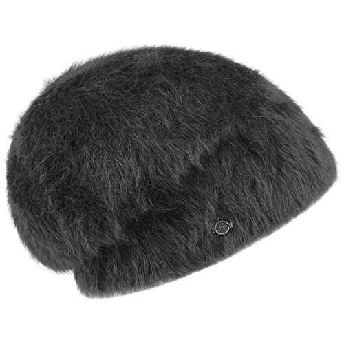 Seeberger Angora Beanie Angoramütze Wintermütze Oversize Mütze Damenmütze Beanie Wintermütze (One Size - schwarz) von Seeberger