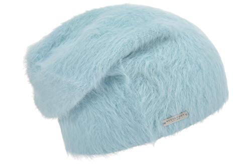 Seeberger Angora Beanie Angoramütze Wintermütze Oversize Mütze Damenmütze Wintermütze Beanie Long Beanie (Hellblau) von Seeberger