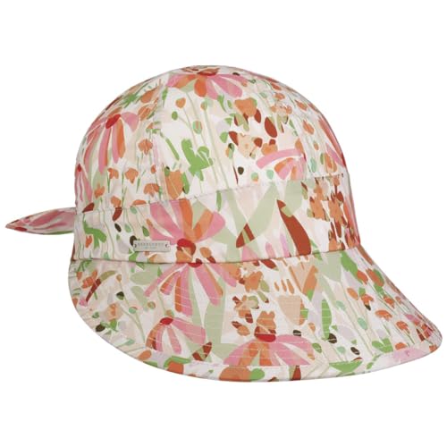 Seeberger Arcola Flowers Damencap Visor Bandana Cap Sonnencap Sommercap (One Size - orange) von Seeberger