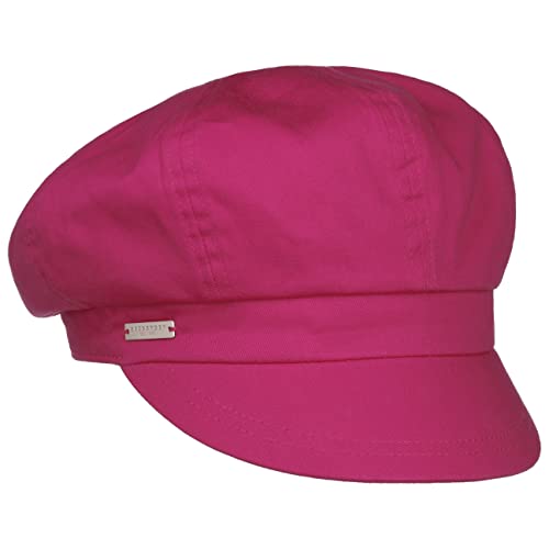 Seeberger Azalee Ballonmütze Damencap Newsboy-Mütze Balloncap Baumwollcap Sommercap (One Size - Fuchsia) von Seeberger