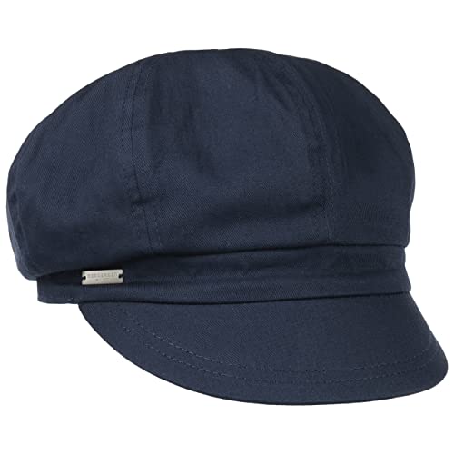 Seeberger Azalee Ballonmütze Damencap Newsboy-Mütze Balloncap Baumwollcap Sommercap (One Size - dunkelblau) von Seeberger