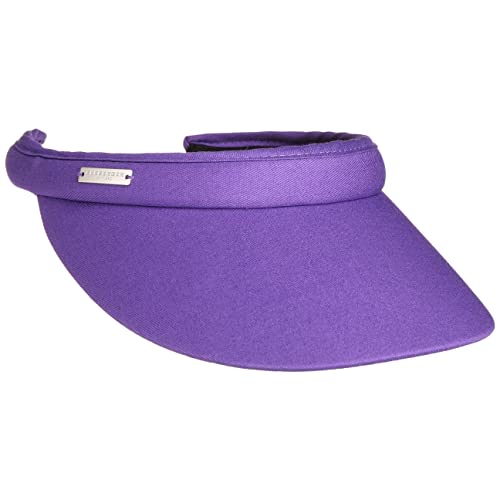 Seeberger Azalee Visor Baumwolle Baumwollvisor Sonnenvisor Sonnenschutz Blendschutz Strandvisor Damenvisor (One Size - Lila) von Seeberger