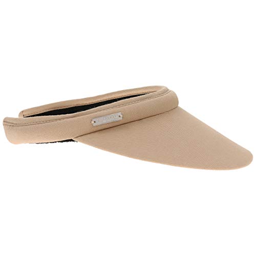 Seeberger Azalee Visor Baumwolle Baumwollvisor Sonnenvisor Sonnenschutz Blendschutz Strandvisor Damenvisor (One Size - beige) von Seeberger