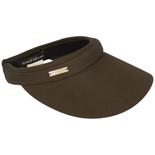 Seeberger Azalee Visor Baumwolle Baumwollvisor Sonnenvisor Sonnenschutz Blendschutz Strandvisor Damenvisor Sonnenvisor Sonnenschutz Mit Schirm (Khaki) von Seeberger