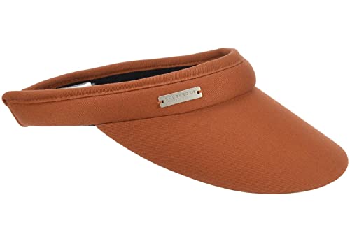 Seeberger Azalee Visor Baumwolle Baumwollvisor Sonnenvisor Sonnenschutz Blendschutz Strandvisor Damenvisor Sonnenvisor Sonnenschutz Mit Schirm (Terracotta) von Seeberger