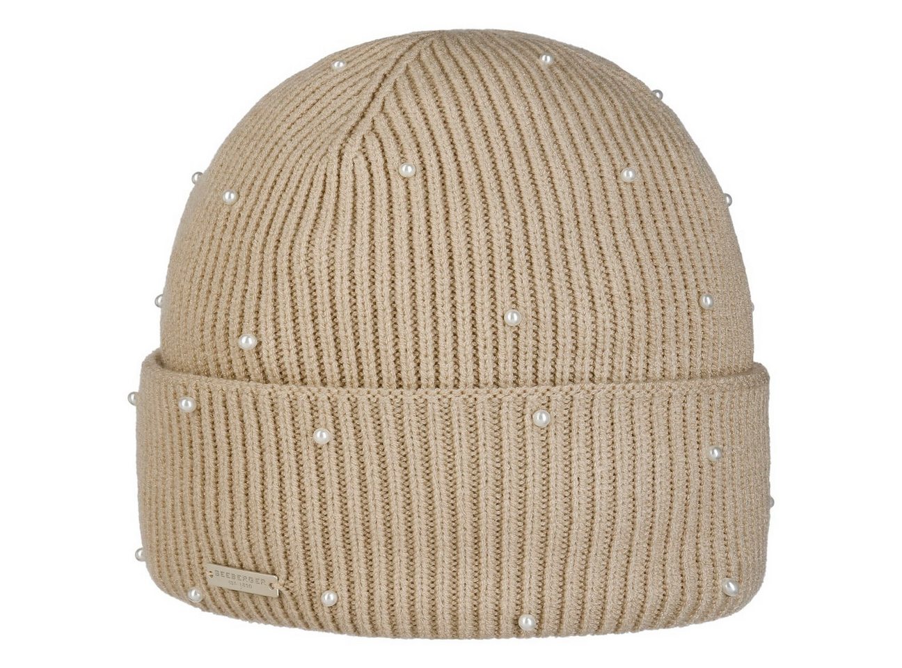Seeberger Beanie (1-St) Beanie mit Umschlag von Seeberger
