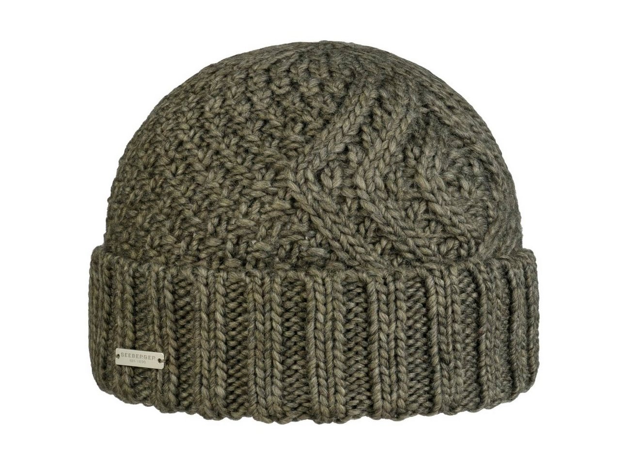 Seeberger Beanie (1-St) Strickmütze mit Umschlag von Seeberger