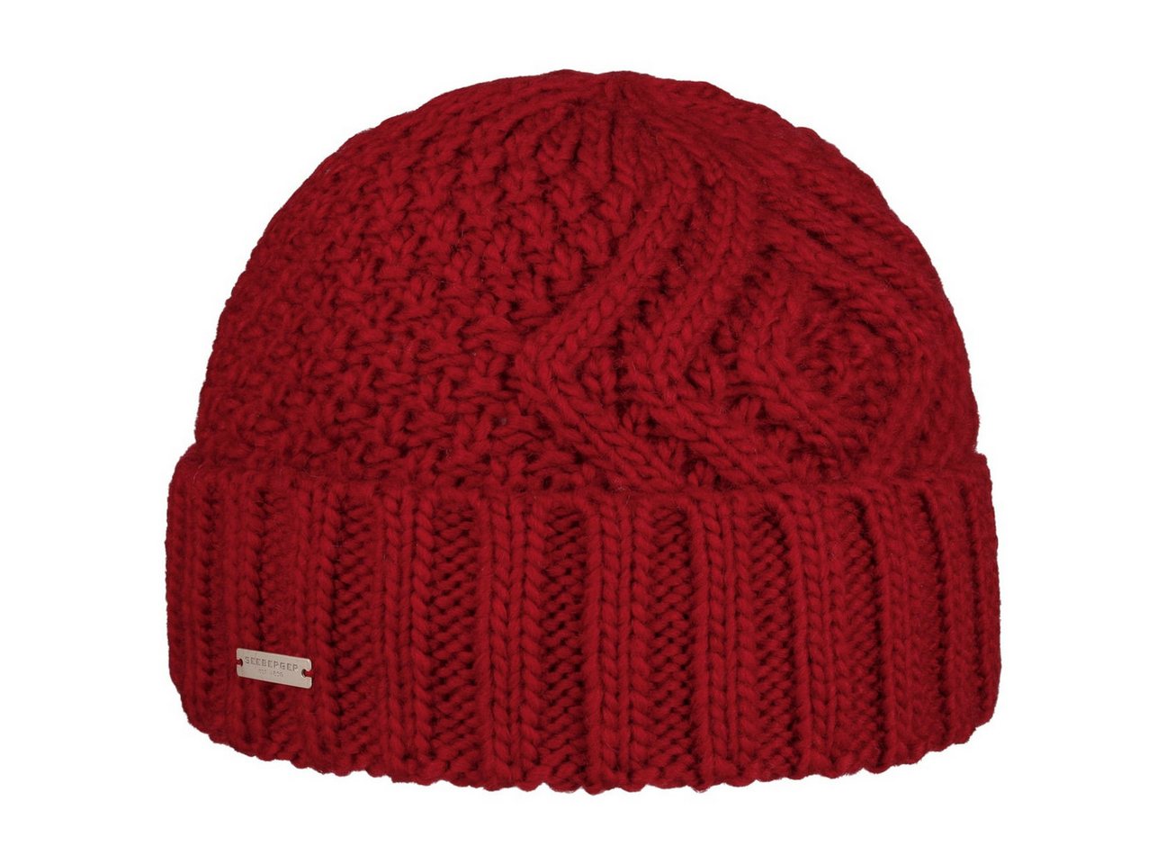 Seeberger Beanie (1-St) Strickmütze mit Umschlag von Seeberger