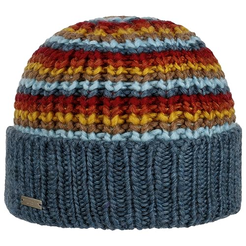 Seeberger Camatta Umschlagmütze Strickmütze Beanie Damenmütze Wintermütze (One Size - Petrol) von Seeberger