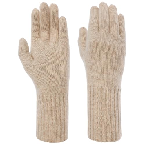 Seeberger Cashmere Fingerhandschuhe Handschuhe Damenhandschuhe Damen - Winter Herbst-Winter - One Size beige von Seeberger
