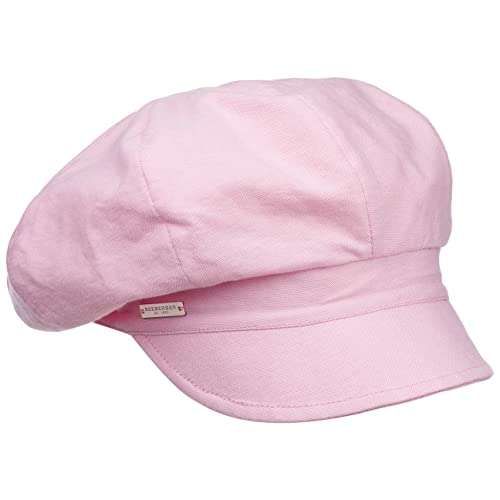 Seeberger Chambray Ballonmütze Schirmmütze Schildmütze Baumwollcap Damencap (One Size - rosa) von Seeberger