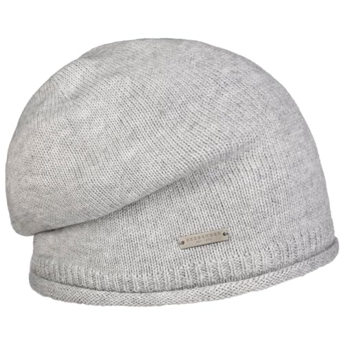 Seeberger Dovera Headsock Beanie Strickmütze Damenmütze Damen - Oversize Winter Herbst-Winter - One Size hellgrau von Seeberger