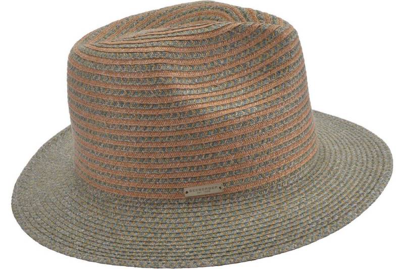 Seeberger Fedora Papierborten Fedora mit Ringelstreifen 55532-0 von Seeberger
