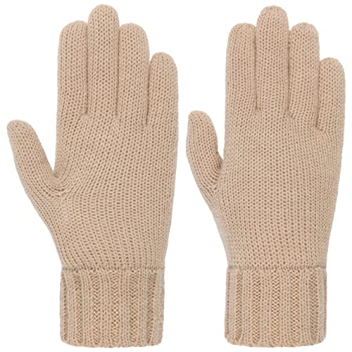 Seeberger Liva Feinstrick Fingerhandschuhe Strickhandschuhe Damenhandschuhe (One Size - beige) von Seeberger