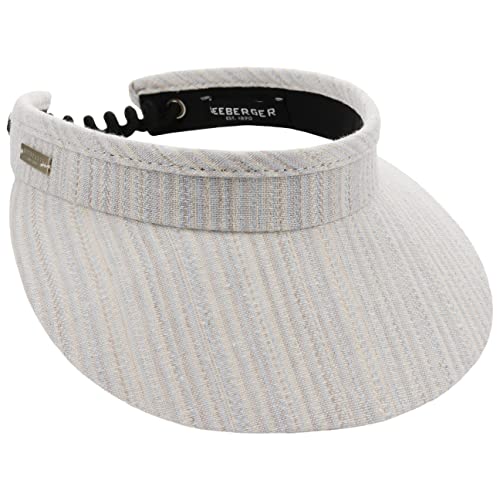 Seeberger Fine Stripes Visor Sonnenvisor Damenvisor (One Size - hellblau) von Seeberger