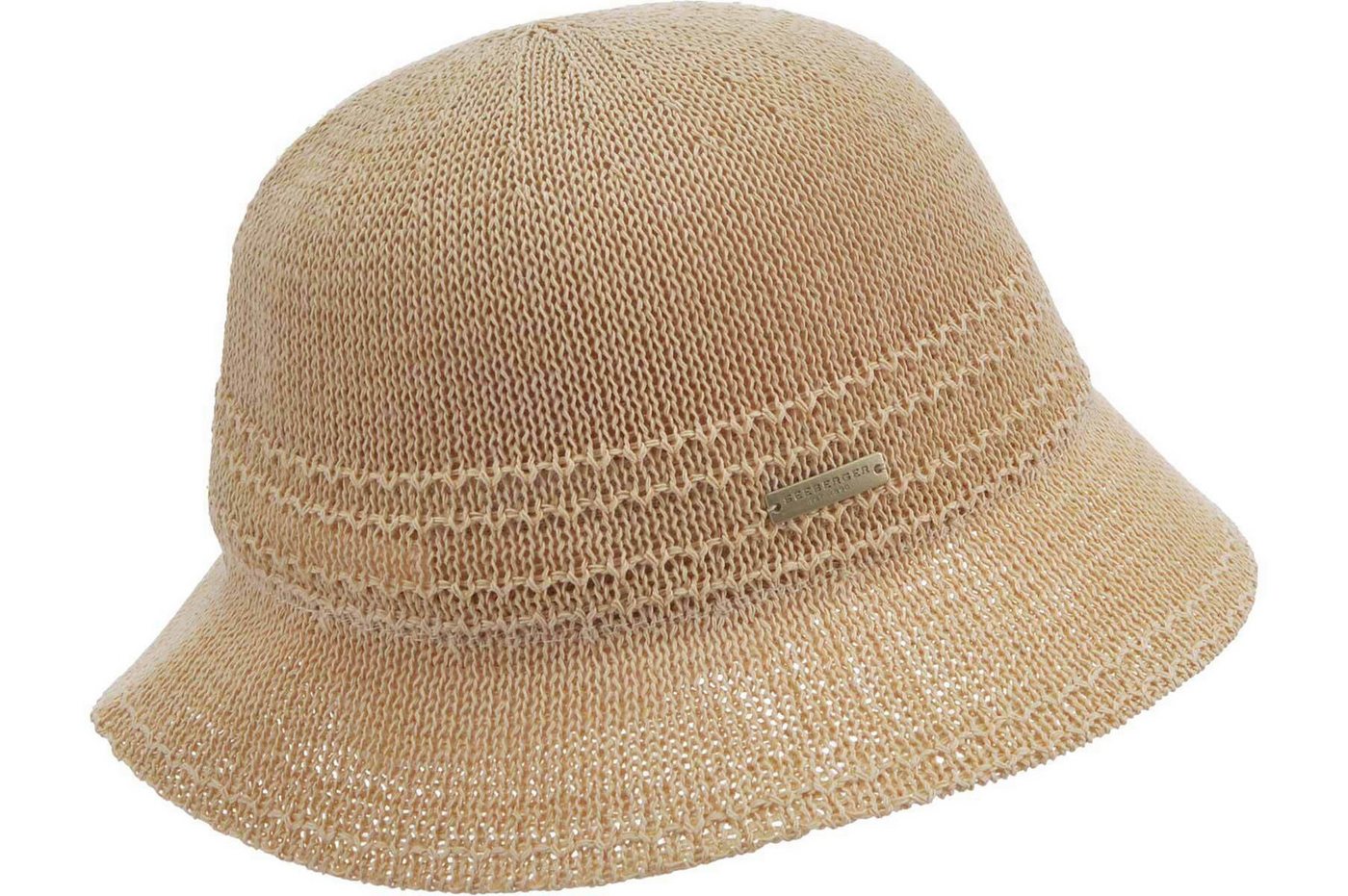 Seeberger Fischerhut Baumwoll-Papiermix Glocke mit Muster 55512-0 von Seeberger