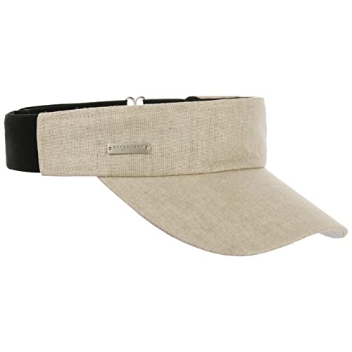 Seeberger Hannah Visor Sonnenvisor Damenvisor Leinenvisor Baumwollvisor (One Size - Hellbeige) von Seeberger