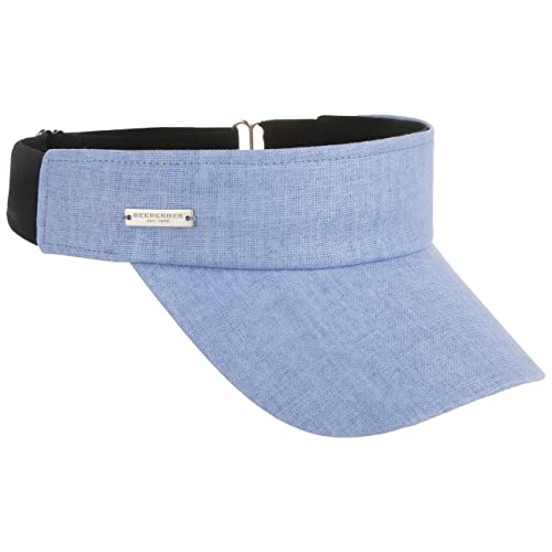 Seeberger Hannah Visor Sonnenvisor Damenvisor Leinenvisor Baumwollvisor (One Size - hellblau) von Seeberger