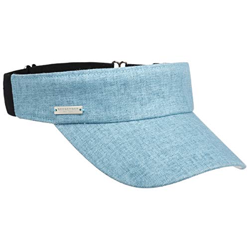 Seeberger Hannah Visor Sonnenvisor Damenvisor Leinenvisor Baumwollvisor (One Size - türkis) von Seeberger